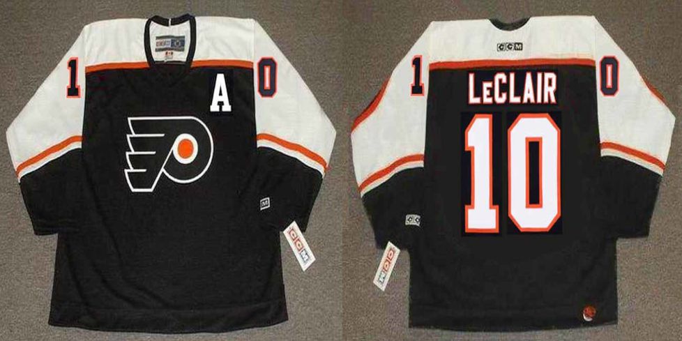 2019 Men Philadelphia Flyers #10 Leclair Black CCM NHL jerseys->philadelphia flyers->NHL Jersey